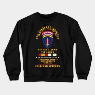 7th Engineer Bde - Ludendorff Kaserne, Kornwestheim FRG w TAB COLD SVC X 300 Crewneck Sweatshirt